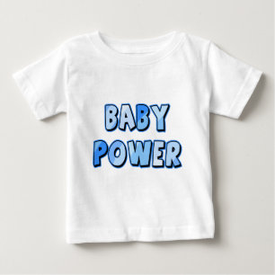 BABY POWER in Blau T-shirt