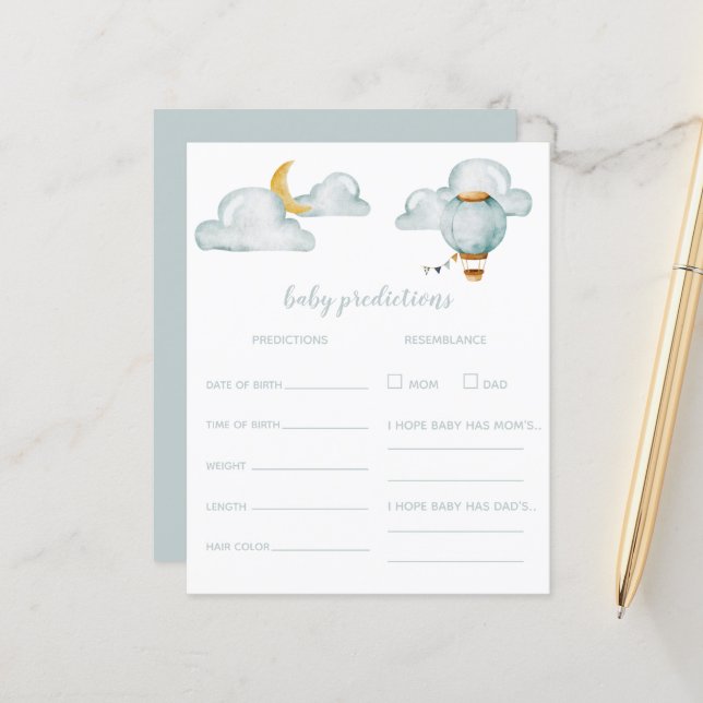 Baby Predication - Baby Shooter-Spielkarte (Vorderseite/Rückseite Beispiel)