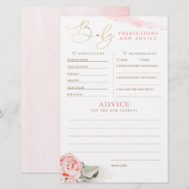 Baby Predictions and Advice Baby Shower Game