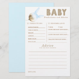 Baby Predictions and Advice Baby Shower Game