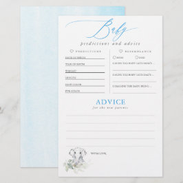Baby Predictions and Advice Baby Shower Game