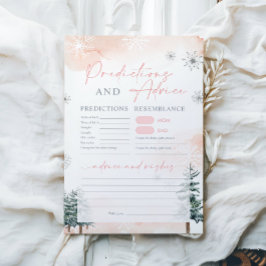 Baby Predictions and Advice Baby Shower Game