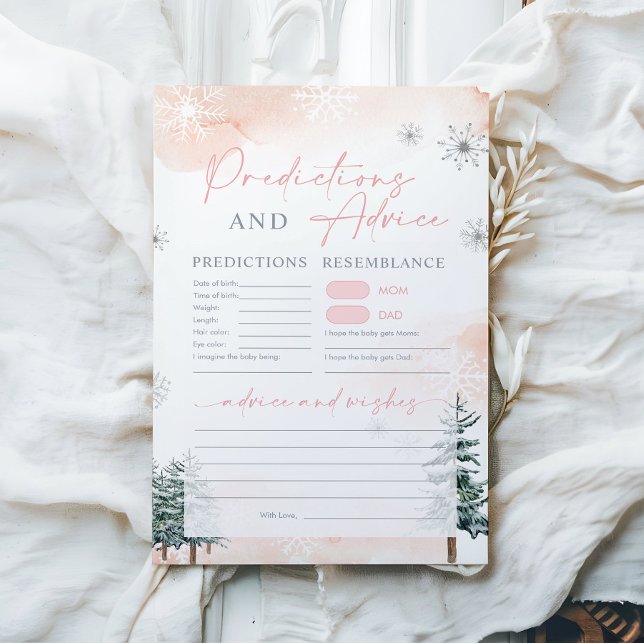 Baby Predictions and Advice Baby Shower Game (Von Creator hochgeladen)