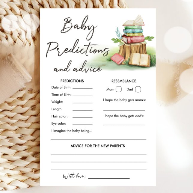 Baby Predictions and Advice Baby Shower Game (Von Creator hochgeladen)
