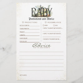 Baby Predictions and Advice Baby Shower Game