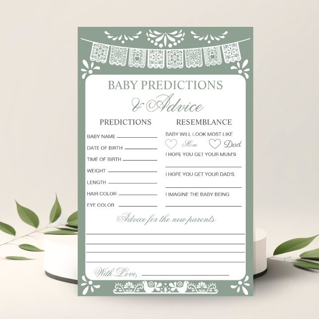 Baby Predictions and Advice Fiesta Baby Shower (Von Creator hochgeladen)