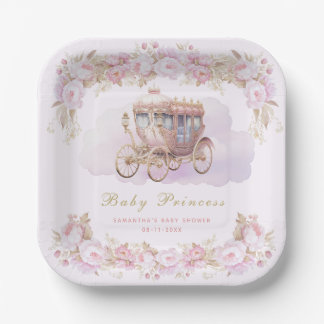 Baby Princess pink Pappteller