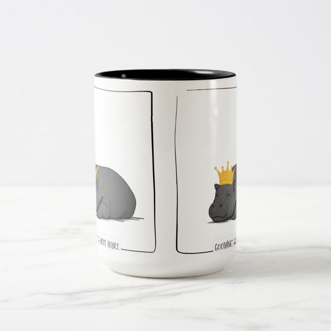 Baby Pygmy Hippo - Mug  Zweifarbige Tasse (Mittel)