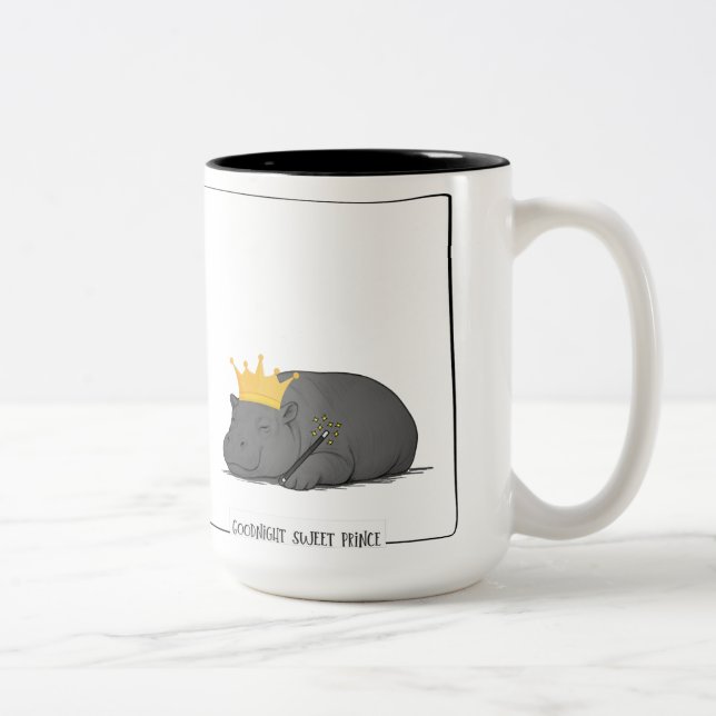 Baby Pygmy Hippo - Mug  Zweifarbige Tasse (Rechts)