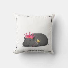 Baby Pygmy Hippo - Princess Cushion Kissen