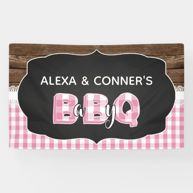 Baby Q Baby Duschbanner - Rosa Banner (Horizontal)