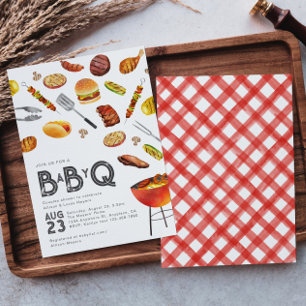 Baby Q Baby Dusche Einladung   Co-Ed Baby Shower