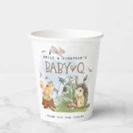 Baby Q Backyard Baby Dusche Woodland Vielen Dank Pappbecher