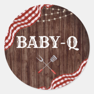 Baby-Q Backyard GRILLEN Paare Duschfavoriten Stick Runder Aufkleber