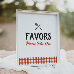 Baby Q Barbecue Baby Dusche Favorit Schild