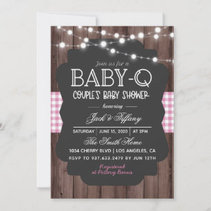 Baby-Q Barbecue Babydusche Einladung