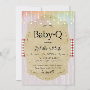 Baby-Q Barbecue Babydusche Einladung