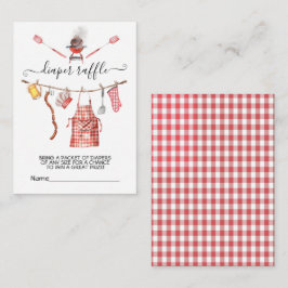 Baby-Q barbecue Couples Diaper Raffle card Begleitkarte