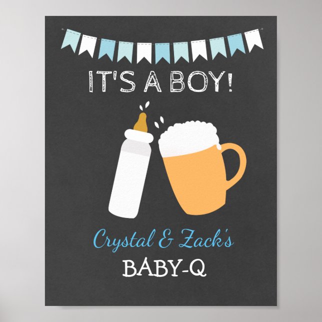 BABY-Q Beer Baby braut 8x10 Zeichen Poster (Vorne)