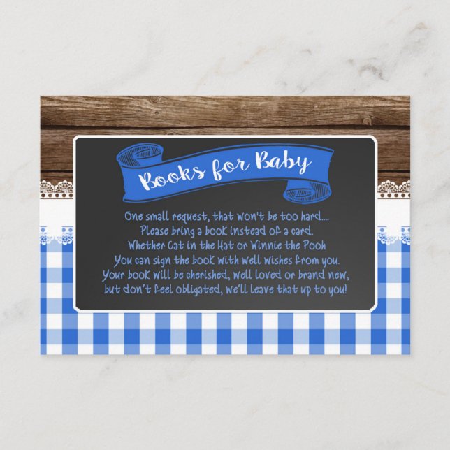 Baby Q Books for Baby Card - Blue Begleitkarte (Vorderseite)