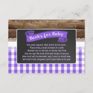 Baby Q Books for Baby Card - Lila Begleitkarte