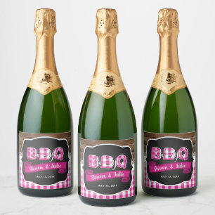 Baby Q Champagne Label - Dunkelrosa