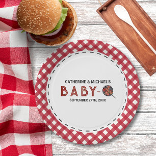 Baby-Q GRILLEN Barbecue Babydusche Pappteller