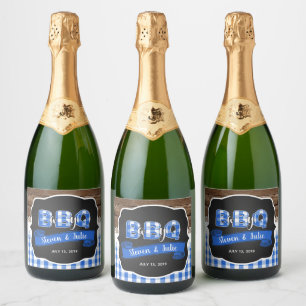 Baby Q Sparkling Wine Label - Blau