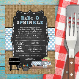 Baby Q Sprinkle, GRILLEN Babydusche Einladung