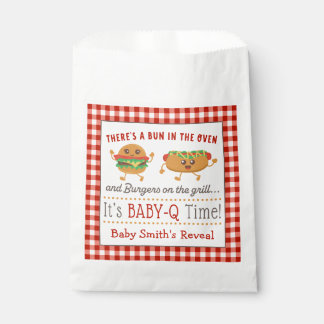 BABY-Q-thematisches Geschlecht offenbart Gefälligk Geschenktütchen