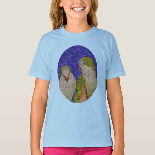Baby Quaker Parrot Pair   T-Shirt (Vorderseite)