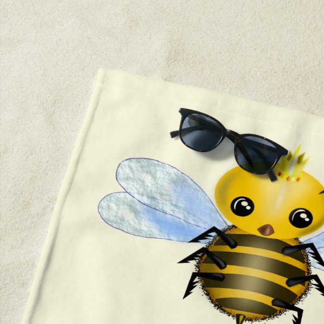 Baby Queen Bee Beach Handtuch - Farben auswählen (Beispiel)