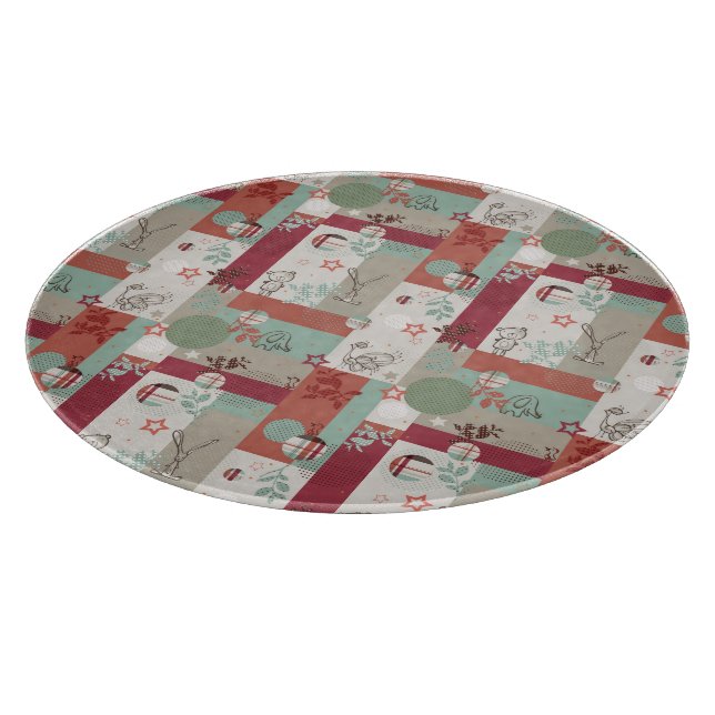 Baby-Quilt-Muster 2 Schneidebrett (Ecke)