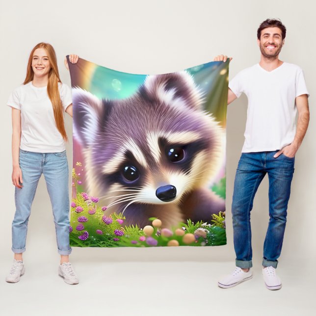 Baby Raccoon Fleecedecke (Beispiel)