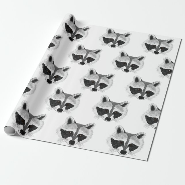 Baby Raccoon Geschenkpapier (Ungerollt)