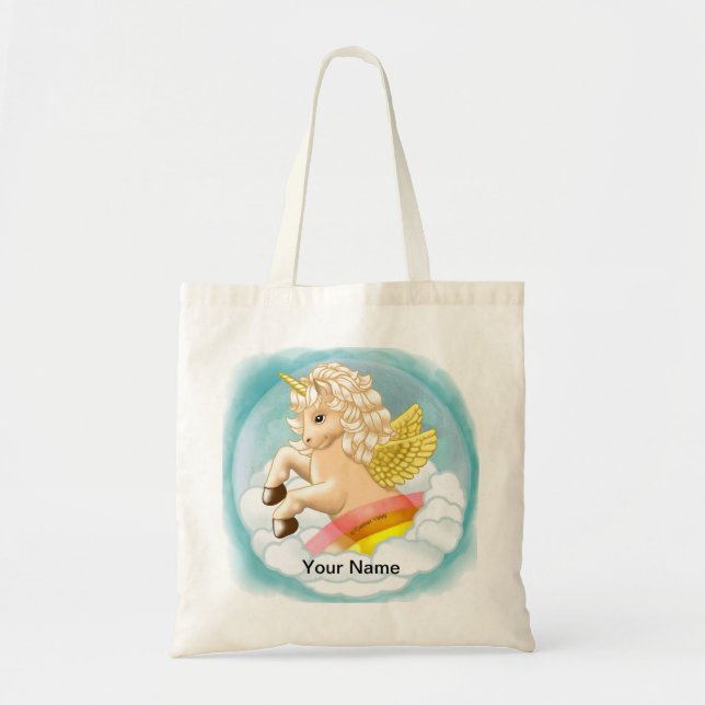 Baby Rainbow Unicorn Tragetasche (Vorne)