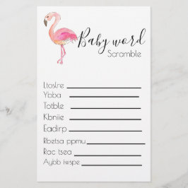 Baby Ramming Baby Dusche Spiel Flamingo