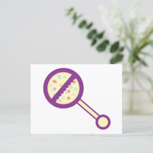 Baby Rattle Postkarte