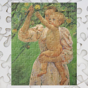 Baby Reaching für einen Apple von Mary Cassatt Puzzle