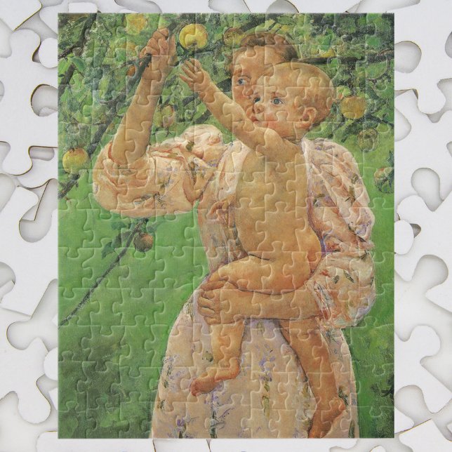 Baby Reaching für einen Apple von Mary Cassatt Puzzle (Von Creator hochgeladen)
