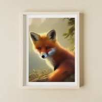 Baby Red Fox Wildlife Portrait