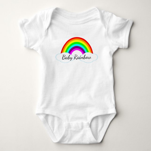 Baby Regenbogen Strampler (Vorderseite)