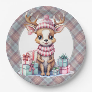 Baby Reindeer Birthday Pappteller