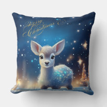 Baby Rentier mit fröhlichen Weihnachtsgrüßen