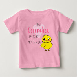 Baby reveal Niet meer in mijn eendje schattig T-shirt