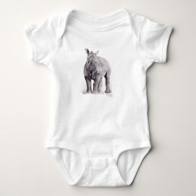 Baby Rhino Rumpoceros Strampler (Vorderseite)