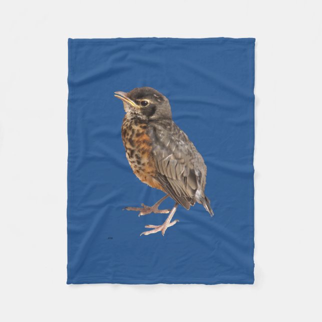 Baby-Robin-Fleece-Decke Fleecedecke (Vorderseite)