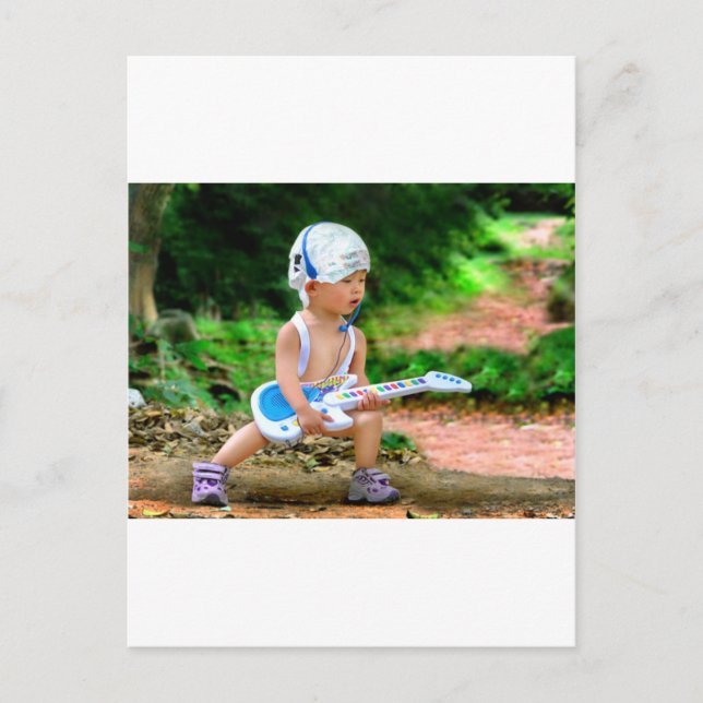Baby Rock Star Postkarte (Vorderseite)