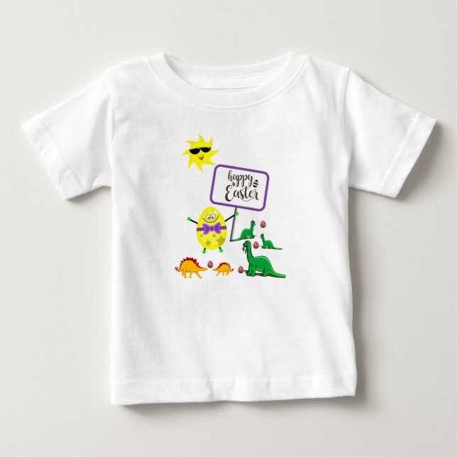Baby Romper Dinosaur T-shirt (Vorderseite)