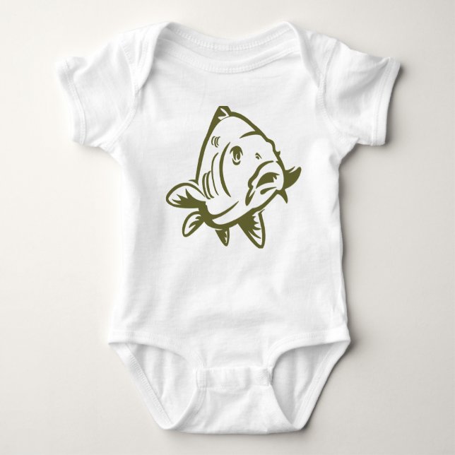 Baby romper met karper baby strampler (Vorderseite)